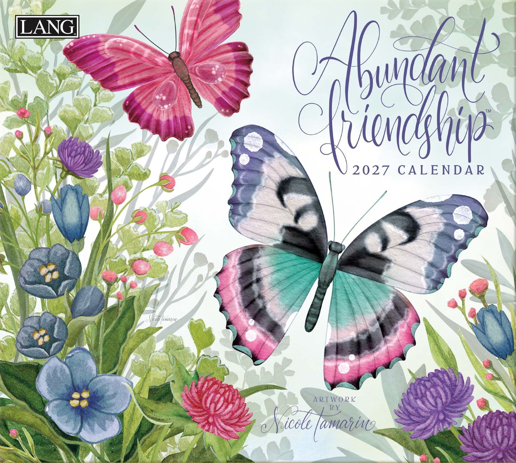 2027 kalender Abundant Friendship met sfeervolle illustraties van Nicole Tamarin.