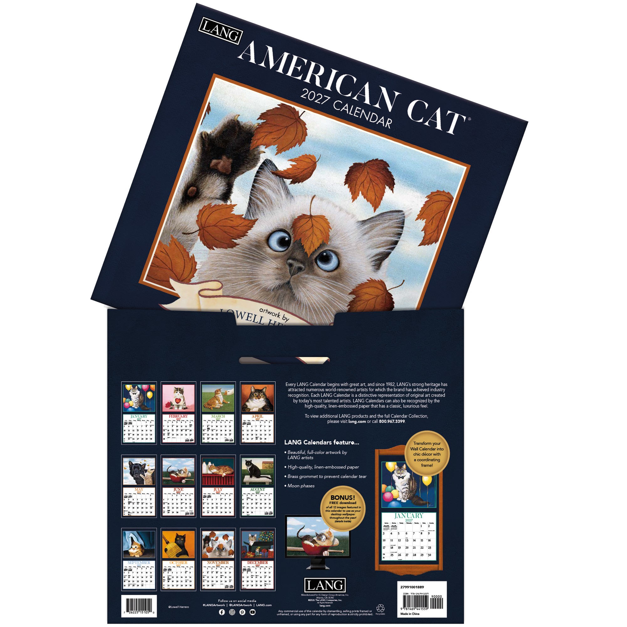 American Cat 2027 Lang Kalender 27991001889-04