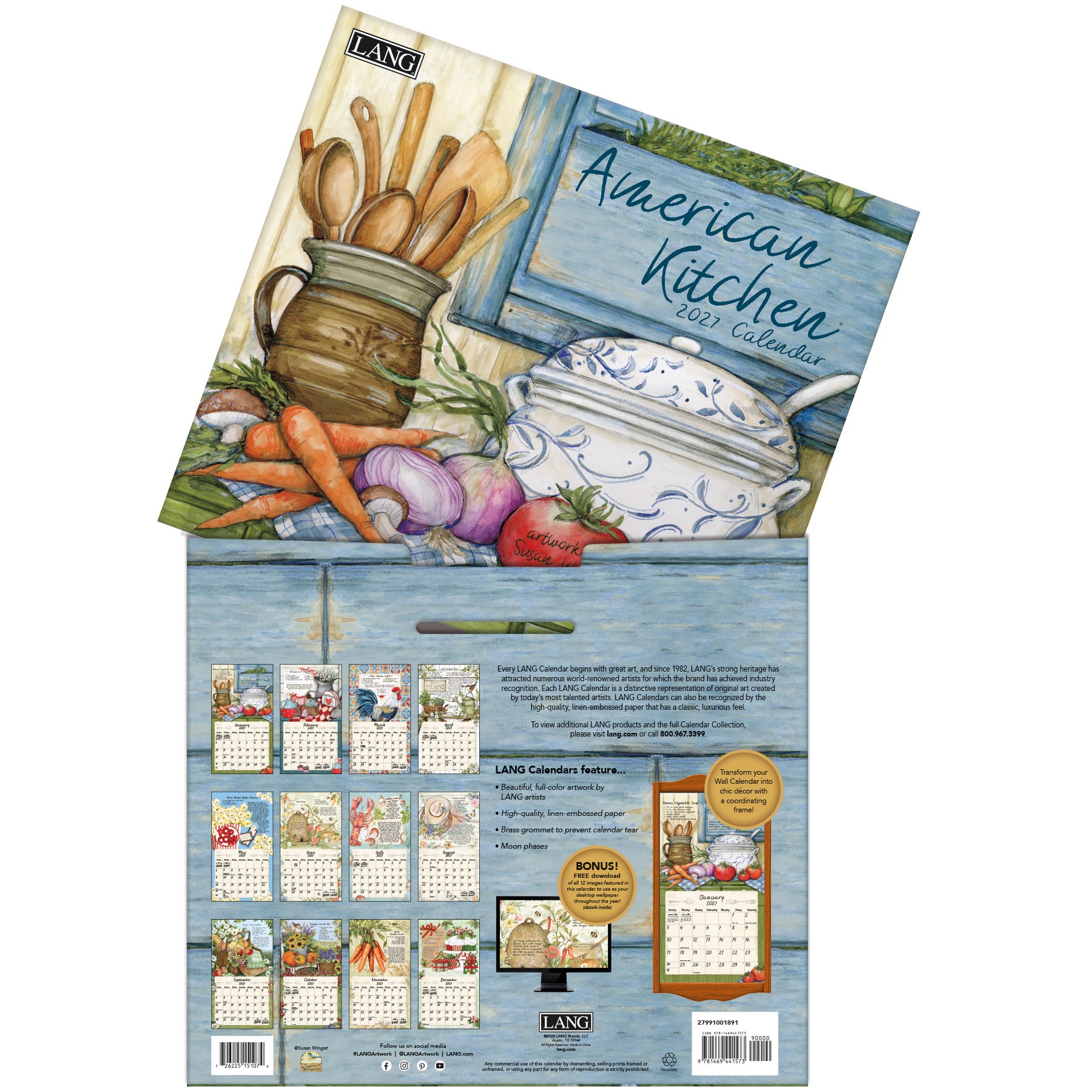 American Kitchen 2027 Lang Kalender 27991001891-04