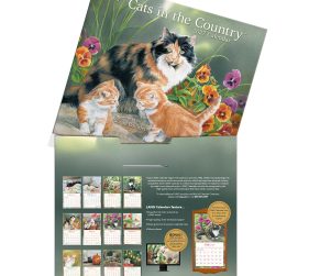 Susan Bourdet Cats in the Country 2027 kalender in luxe bewaarhoes.