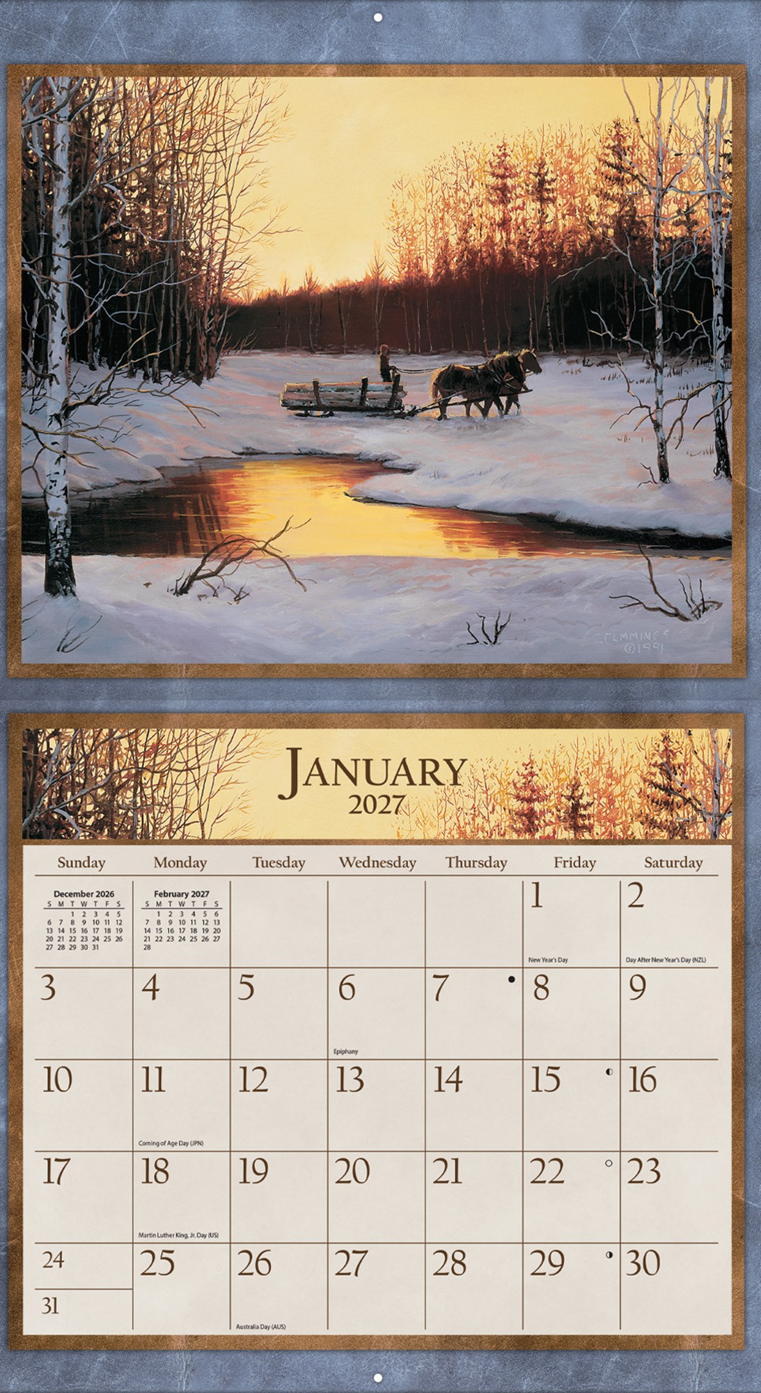 Horses in the Mist 2027 Lang Kalender 27991001917-03