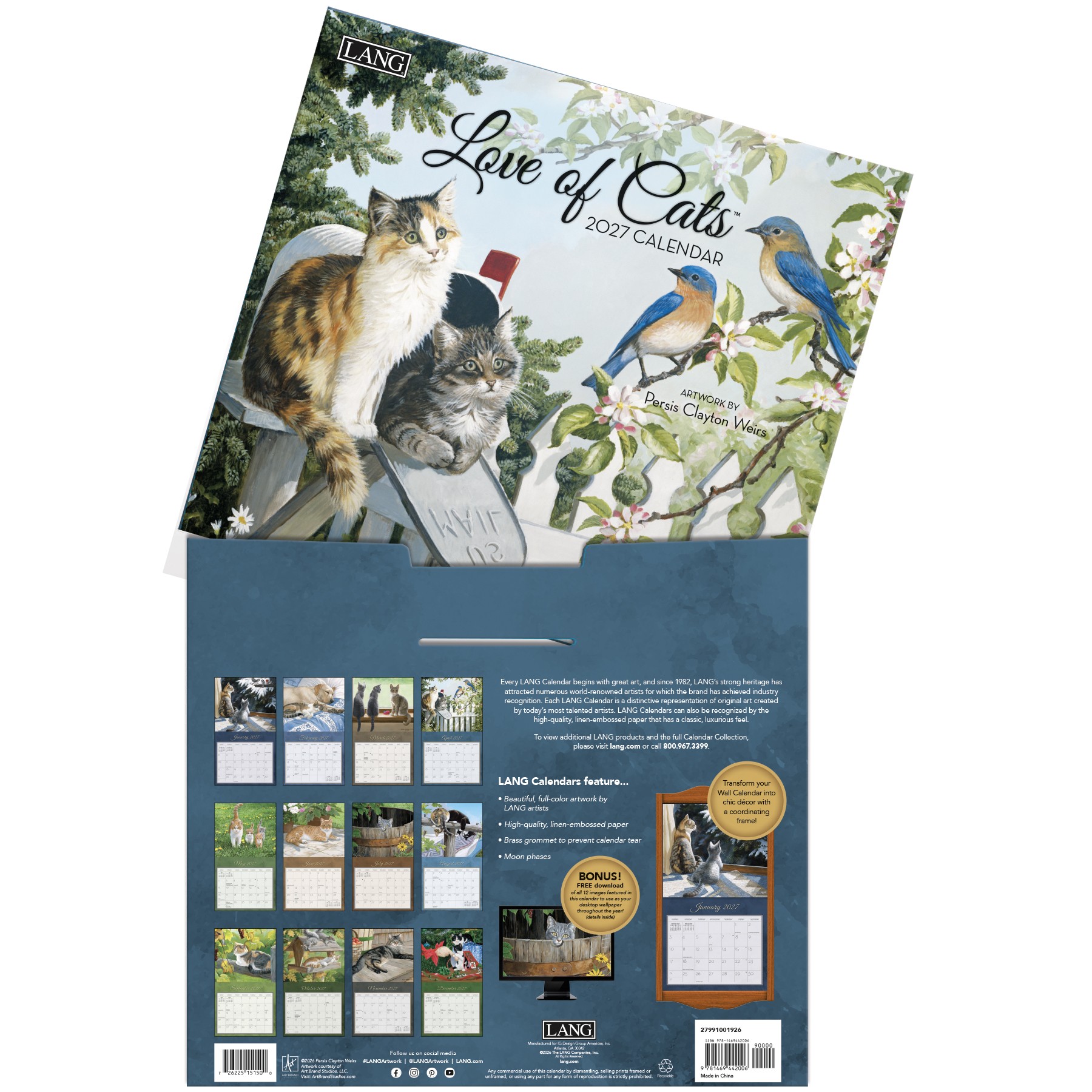 Love of Cats 2027 Lang Kalender 27991001926-04