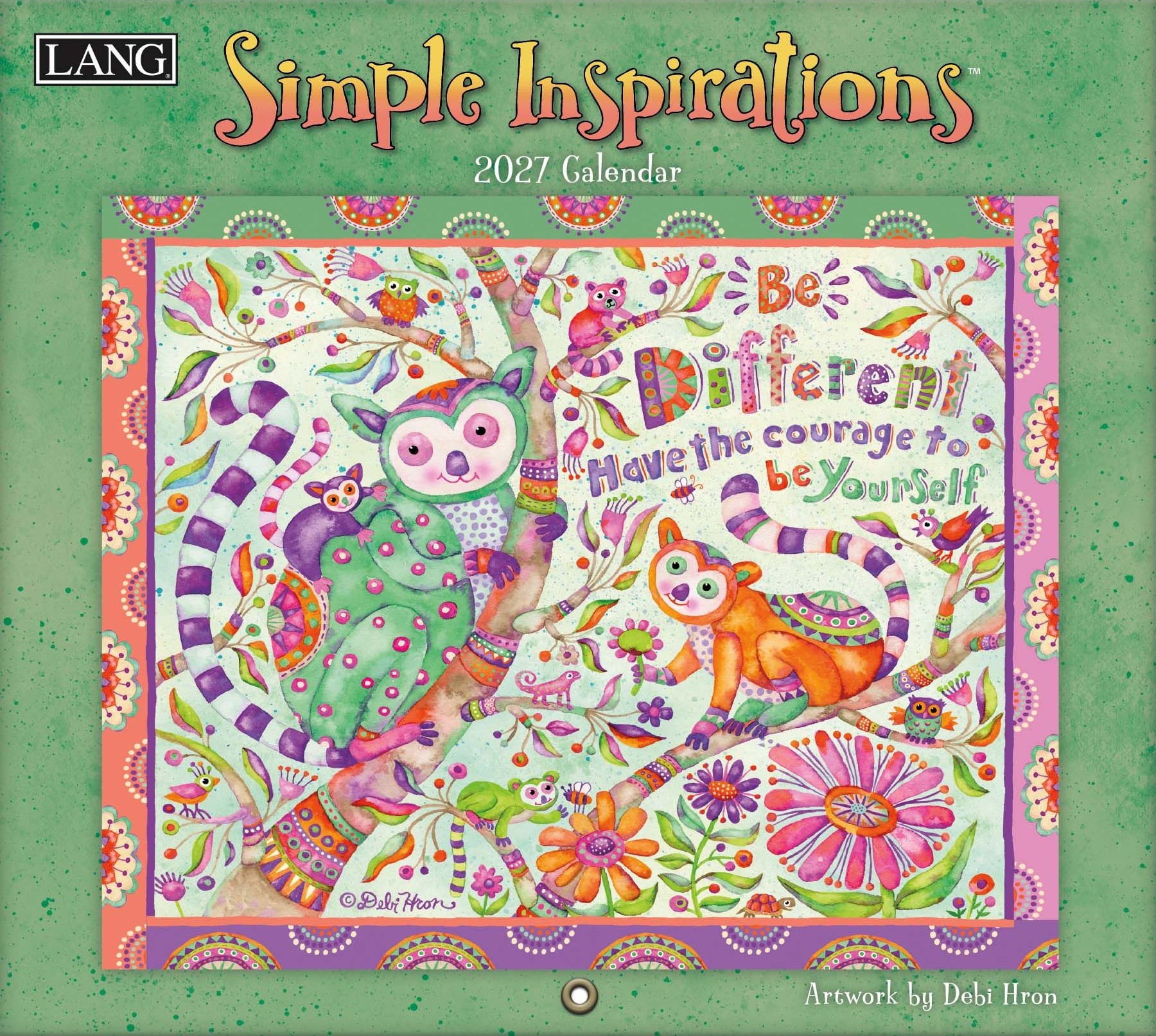 2027 kalender met Simple Inspirations thema en speelse illustraties van Debi Hron.