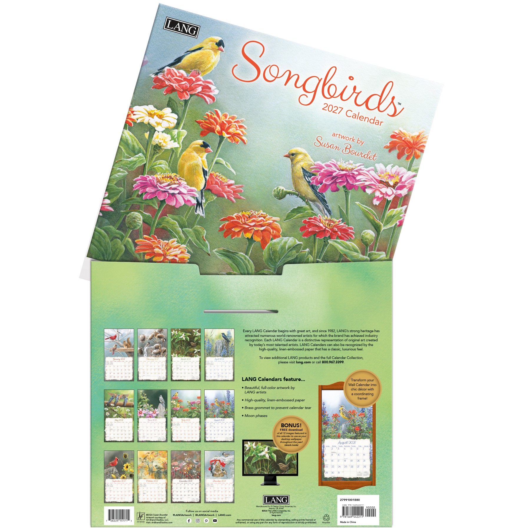 Songbirds 2027 Lang Kalender 27991001880-04