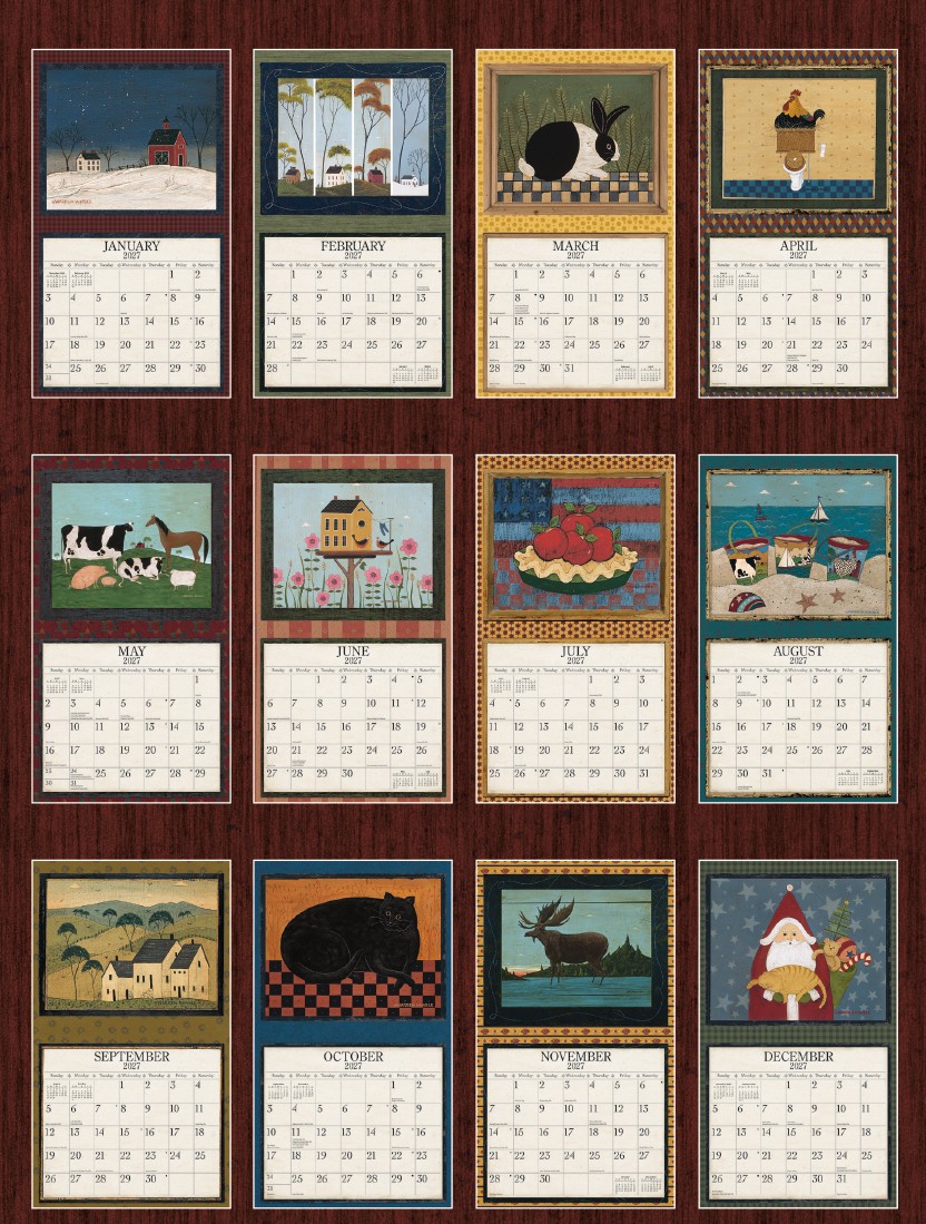 Warren Kimble 2027 Lang Kalender 27991001884-02