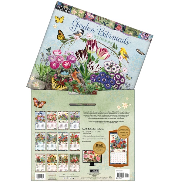 Garden Botanicals 2027 kalender in luxe bewaarhoes.