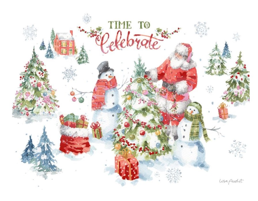 Santa Welcome Christmas Box Cards Santa Welcome Christmas Box Cards