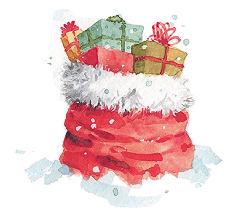 Santa Welcome Christmas Box Cards_2 Santa Welcome Christmas Box Cards