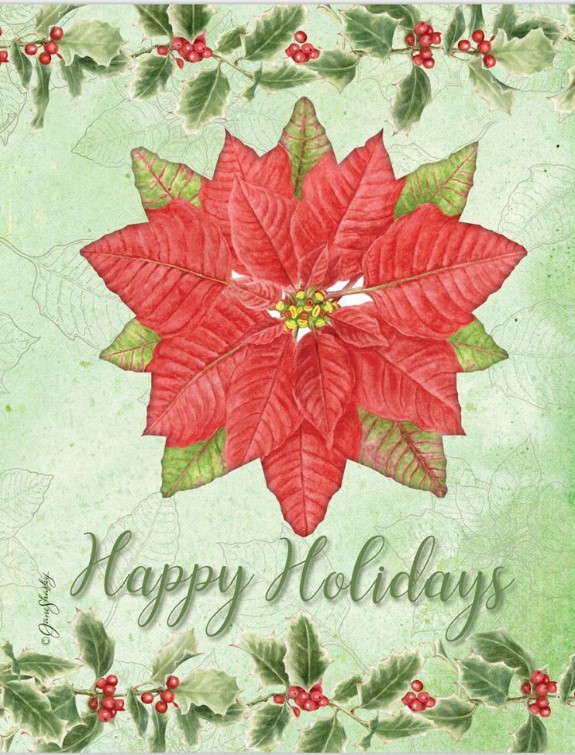 Poinsettia 3d Lang Christmas Cards Poinsettia 3d Lang Christmas Cards