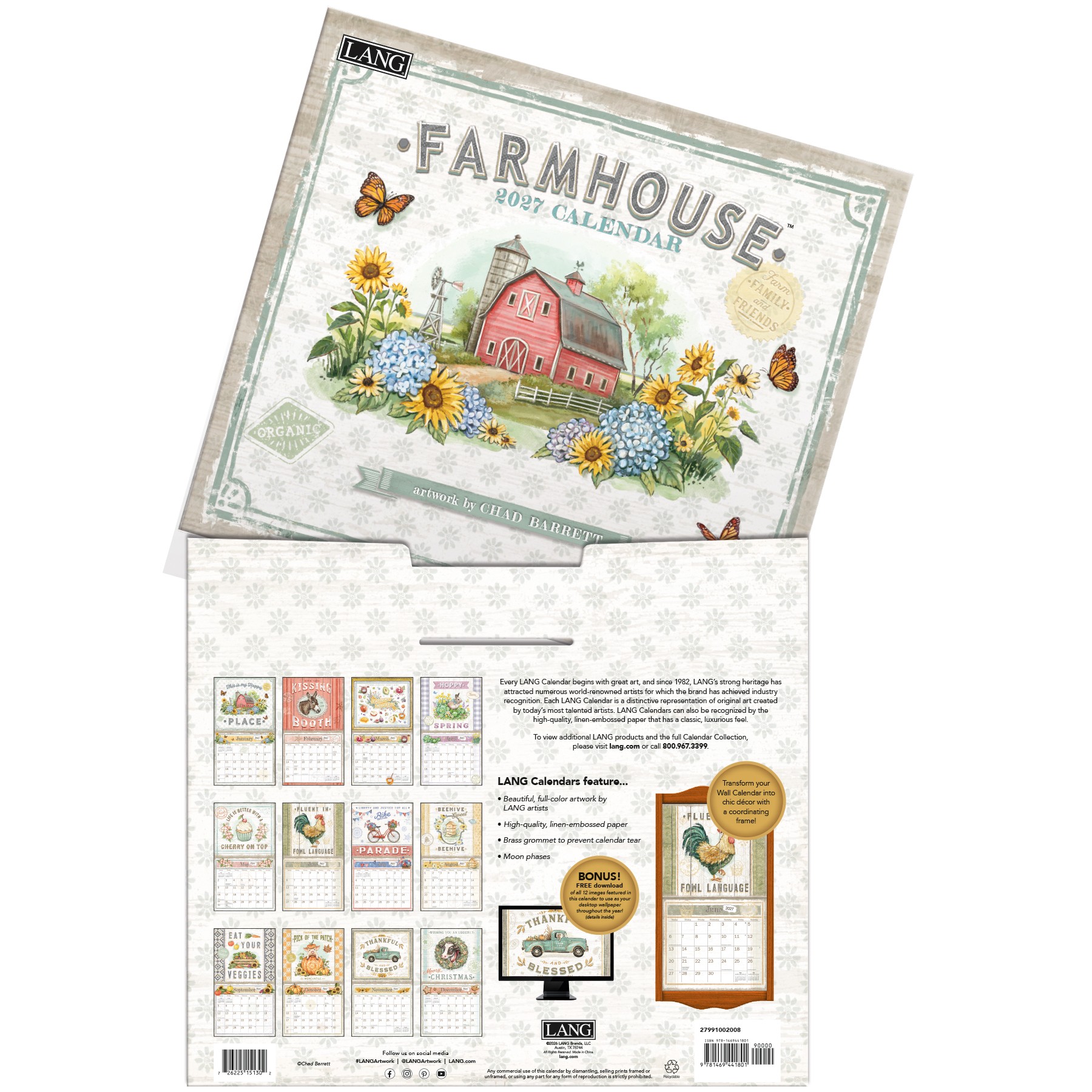 Farmhouse 2027 Lang Kalender 27991002008-04