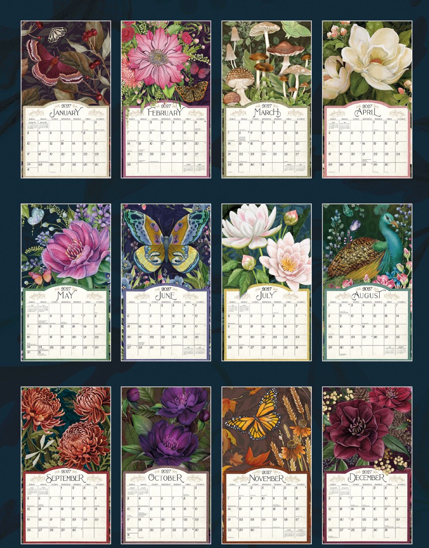 Midnight Garden 2027 Lang Kalender 27991002034-02