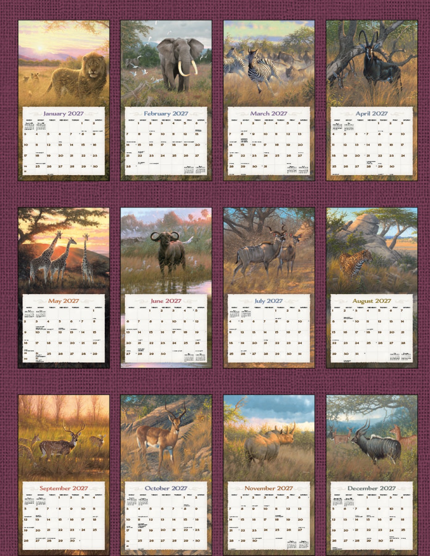Africa 2027 Lang Kalender 27991002043-2
