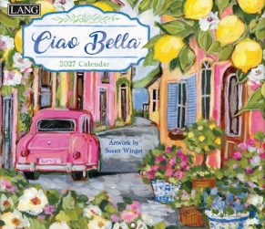 Wandkalender ‘Ciao Bella Italia 2027’ van Susan Winget met sfeervolle Italiaanse landschappen en dorpjes.
